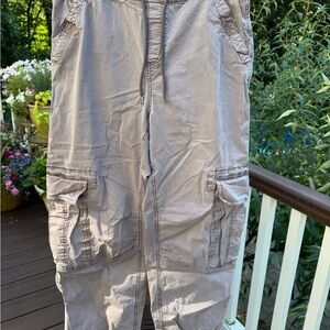 Garage Gray Cargo Jogger Pants Relaxed Fit